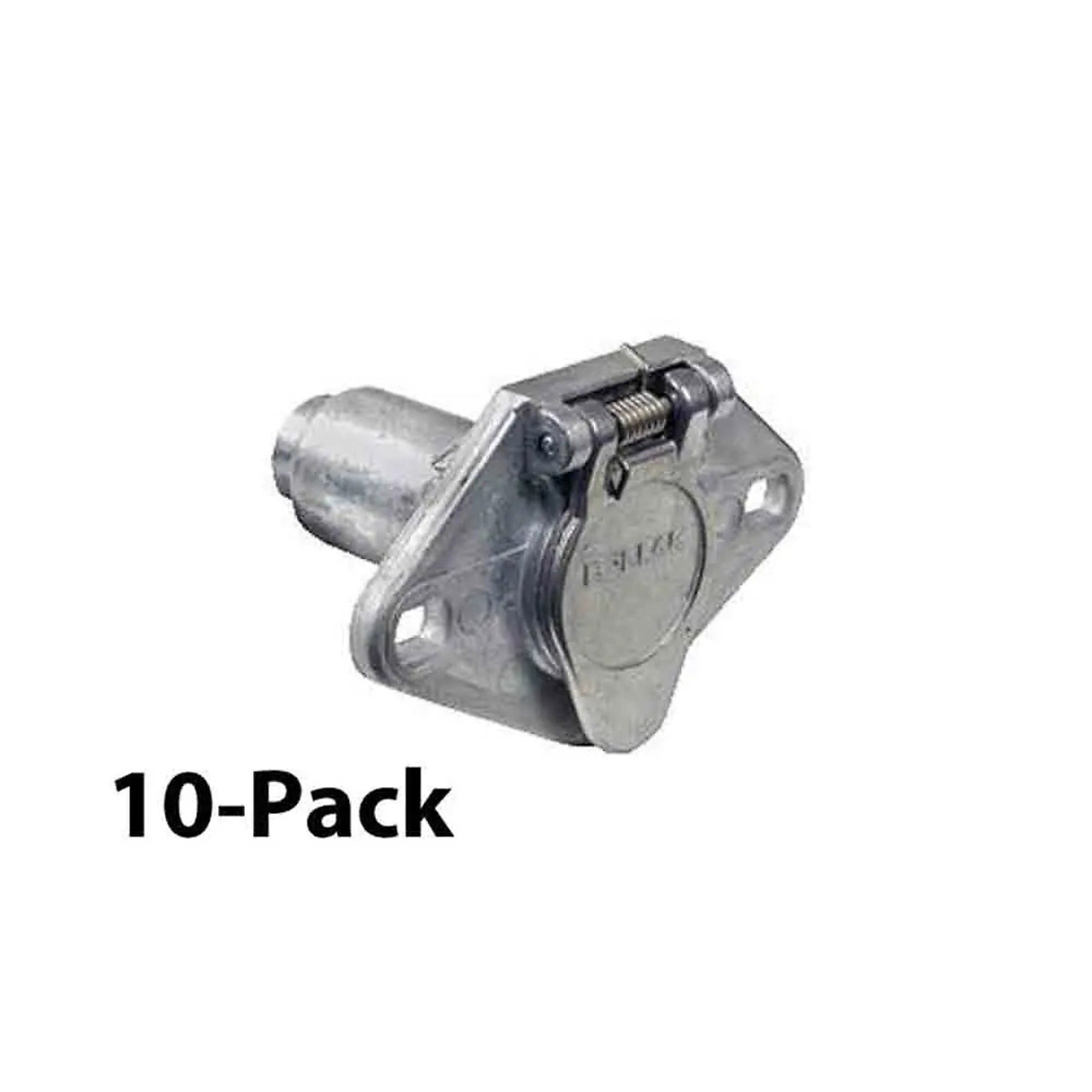Pollack 6-Way Round Car End Socket — Metal, 10-Pack, Model# 11-609-B